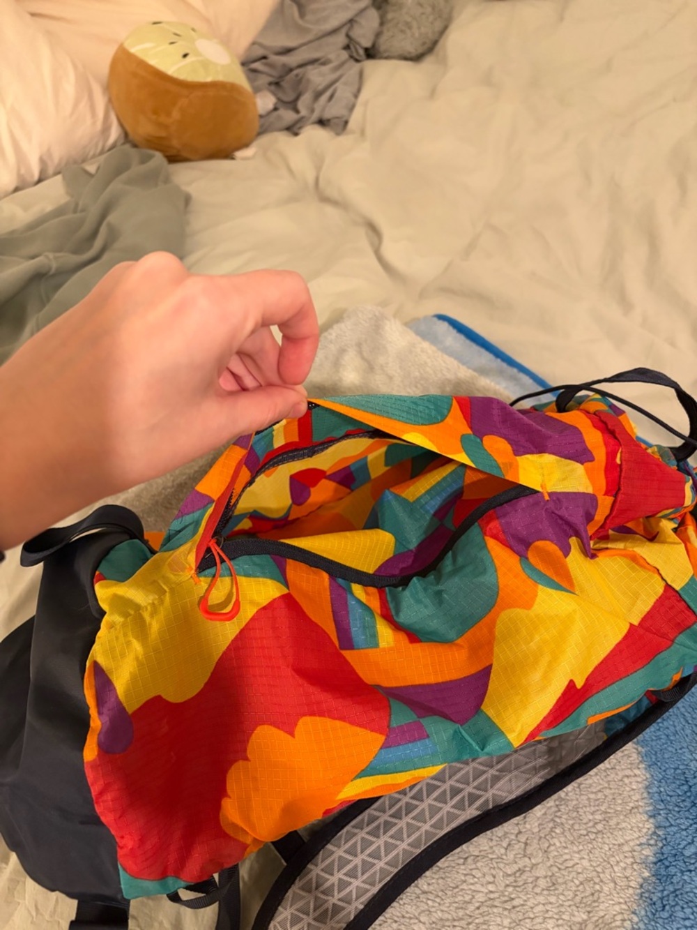 REI Bold Multi-Color Backpack with Bright Pattern - Picture 5 of 6